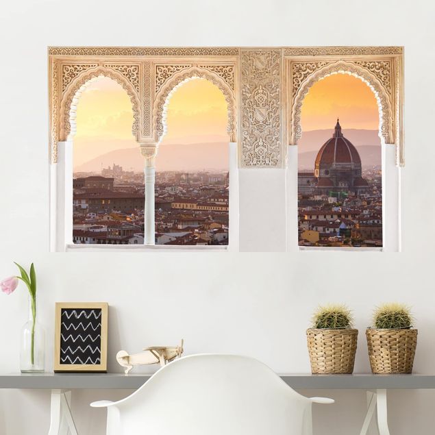 Wall stickers metropolises Decorated Window Florence