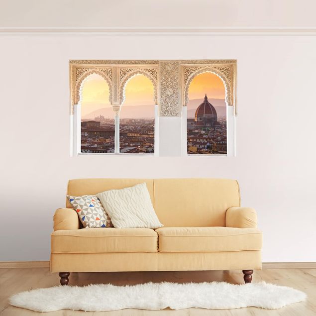 Wall stickers city ​​names Decorated Window Florence