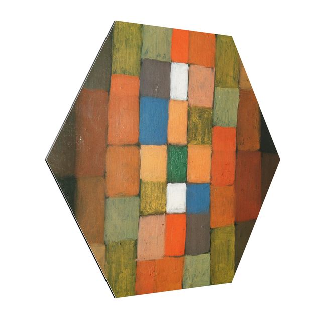 Alu-Dibond hexagon - Paul Klee - Static-Dynamic Increase