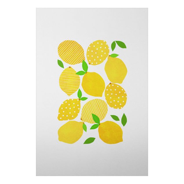 Print on aluminium - Lemon With Dots