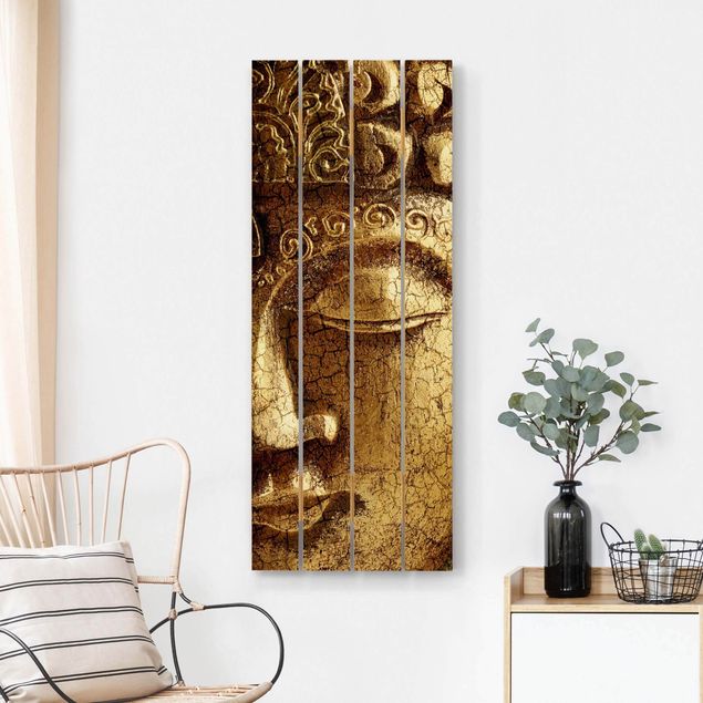 Print on wood - Vintage Buddha