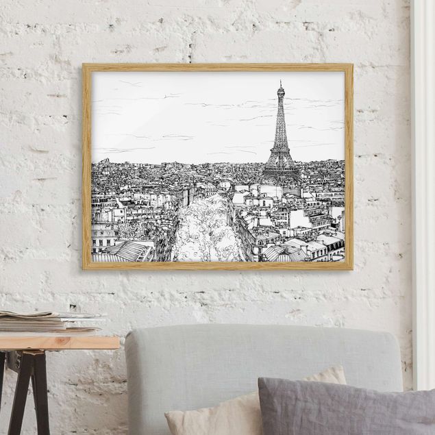 Framed poster - City Study - Paris