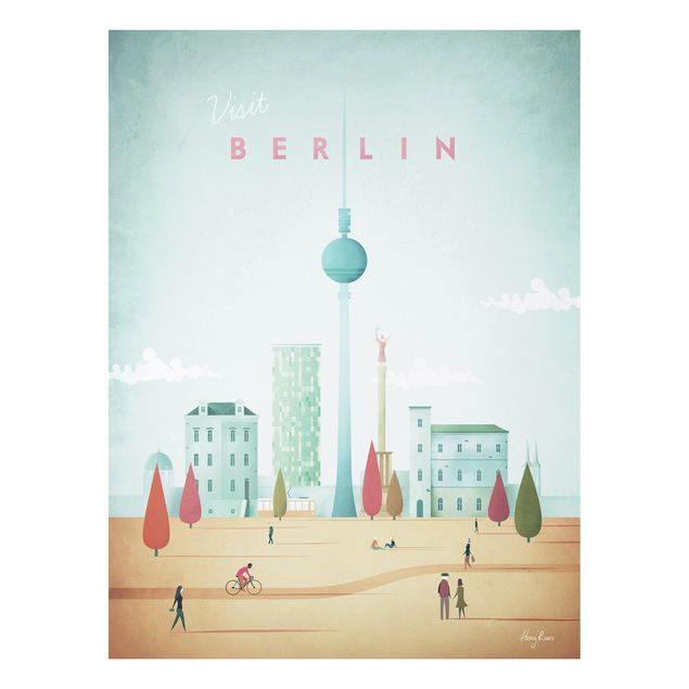 Print on forex - Travel Poster - Berlin