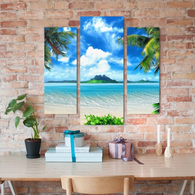 Print on canvas 3 parts - Dream Holiday