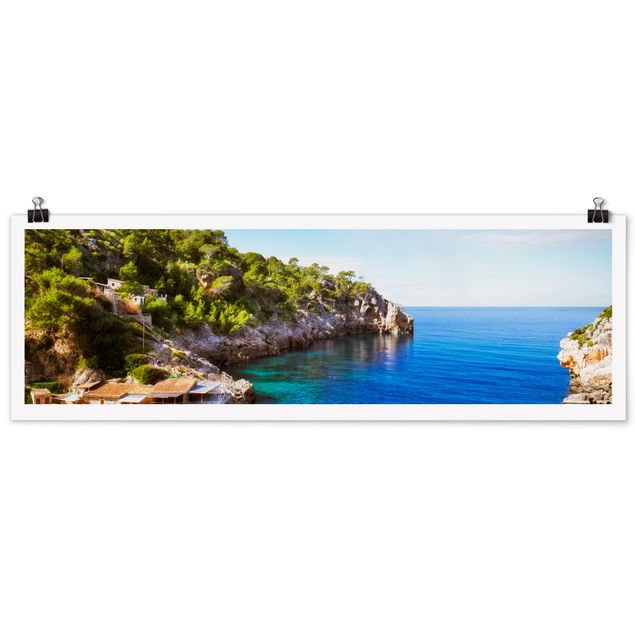 Panoramic poster beach - Cala De Deia On Mallorca
