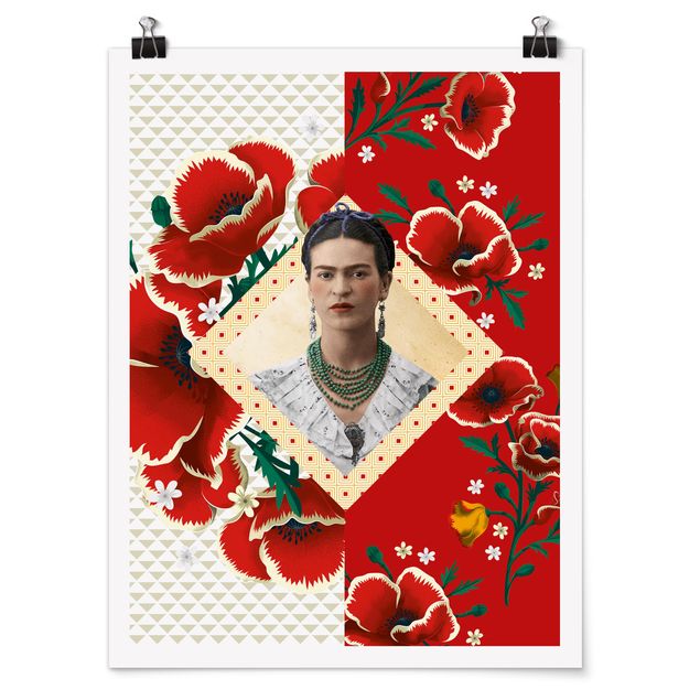 Poster art print - Frida Kahlo - Poppies