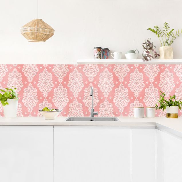 Kitchen wall cladding - Strawberry Baroque