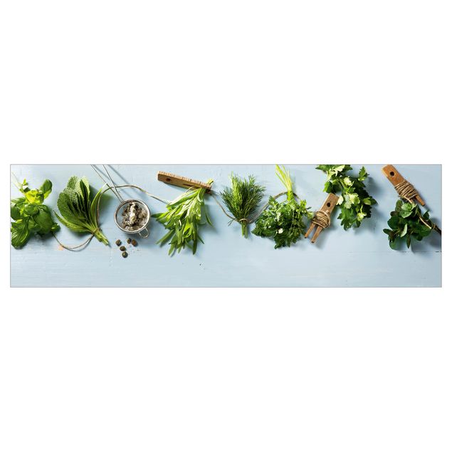 Kitchen wall cladding - Bundled Herbs