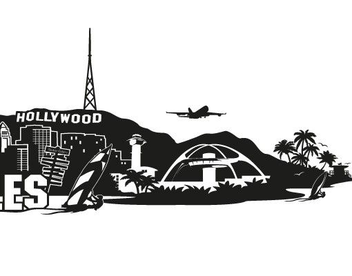 Wall sticker - No.FB103 Los Angeles Skyline