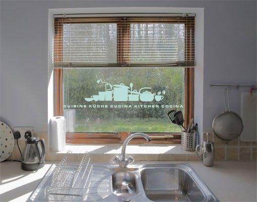 Window sticker - No.UL926 Kitchen Silhouette