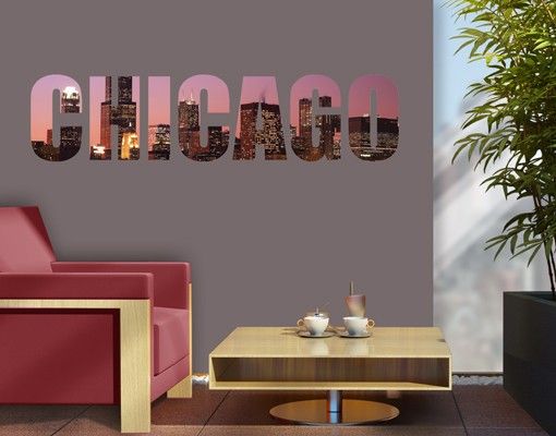 Wall stickers metropolises No.JS46 Chicago