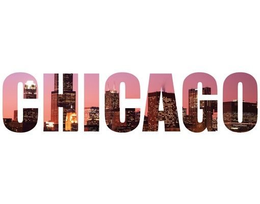 Wall stickers architecture and skylines No.JS46 Chicago