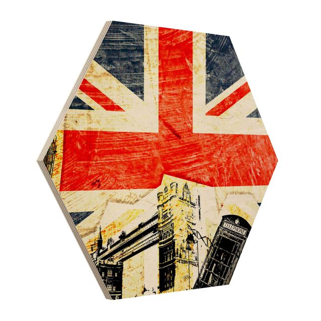 Wooden hexagon - This Is London!