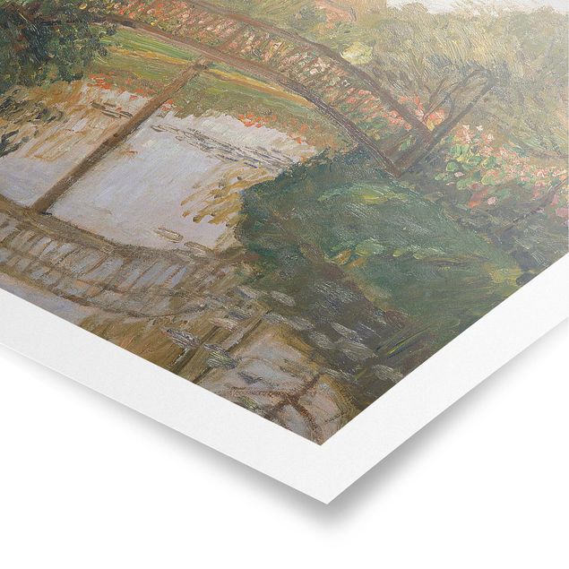 Poster - Otto Modersohn - Farm Garden with Bridge
