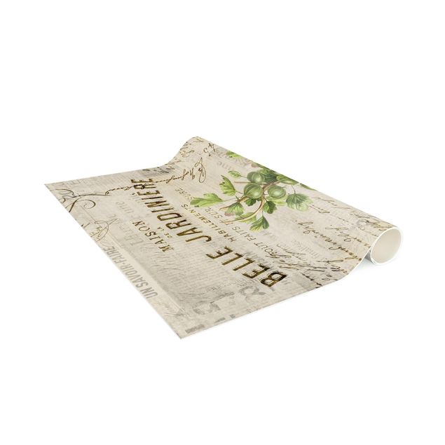 Jungle rugs Shabby Chic Collage - Gooseberry