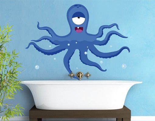 Wall stickers animals No.JS92 Squid Monster