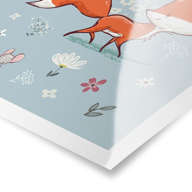 Poster kids room - Fox And Mouse On The Move