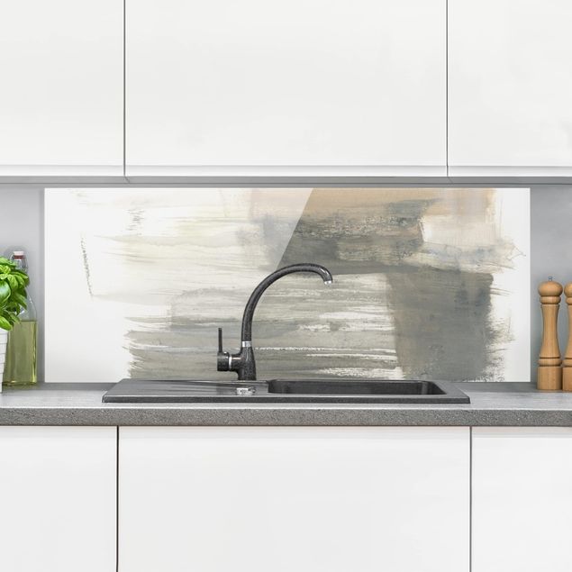 Glass splashback kitchen abstract A Touch Of Pastel I