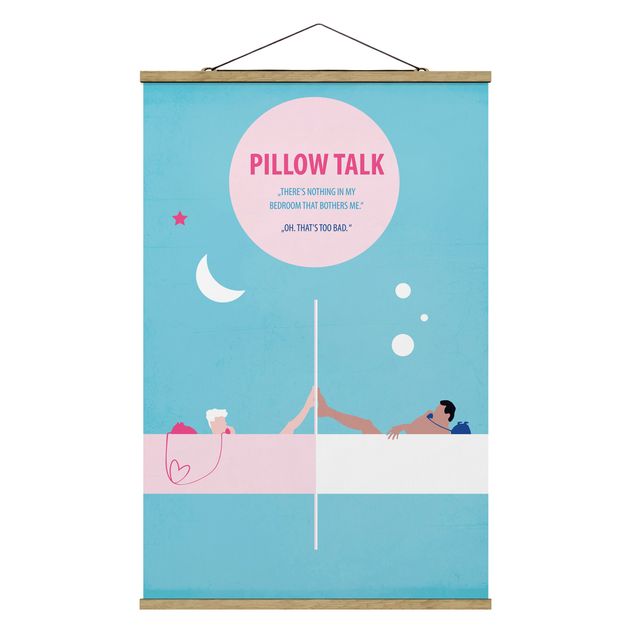 Fabric print with poster hangers - Film Poster Pillowtalk