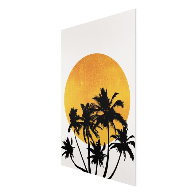 Print on forex - Palm Trees In Front Of Golden Sun