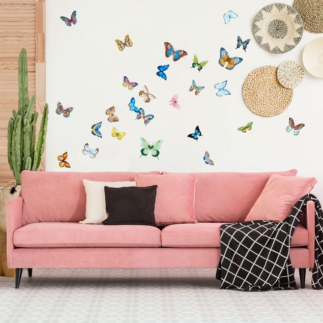Wall sticker - Watercolour Butterflies Set