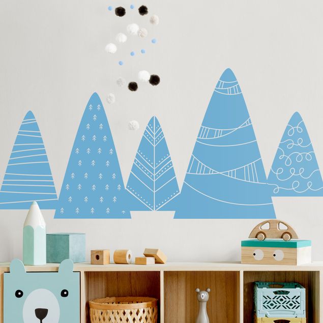 Wall stickers Mountains With Pattern