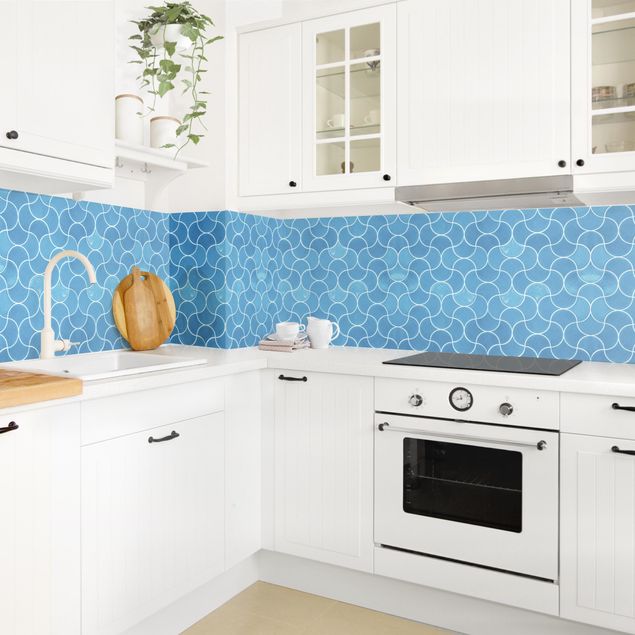 Kitchen wall cladding - Keramikfliesen - Blue