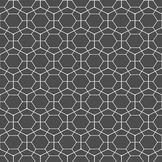 Adhesive film - Anthracite Geometric Diamond Honeycomb Pattern