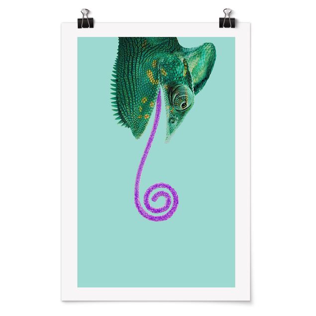 Poster animals - Chameleon With Sugary Tongue