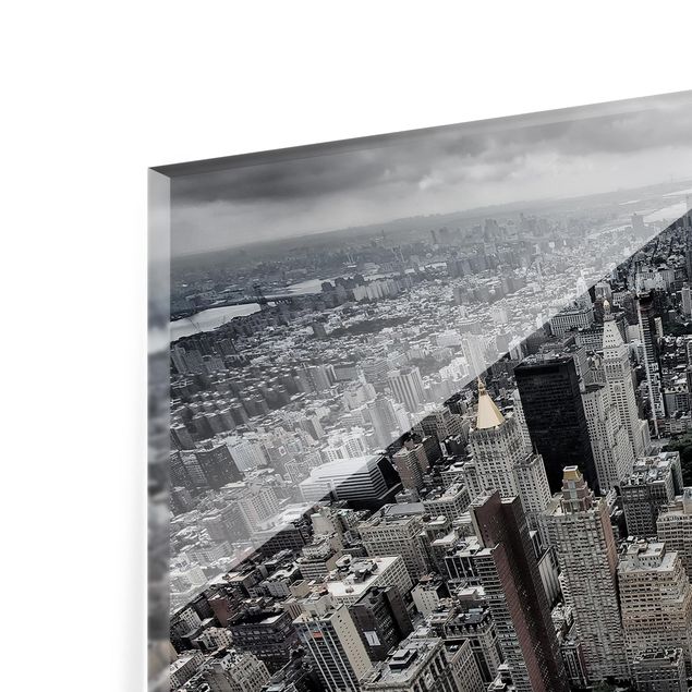 Glass Splashback - View Over Manhattan - Landscape 3:4