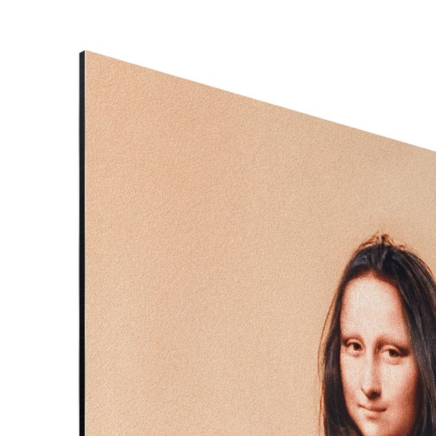 Print on aluminium - Retro Mona Lisa