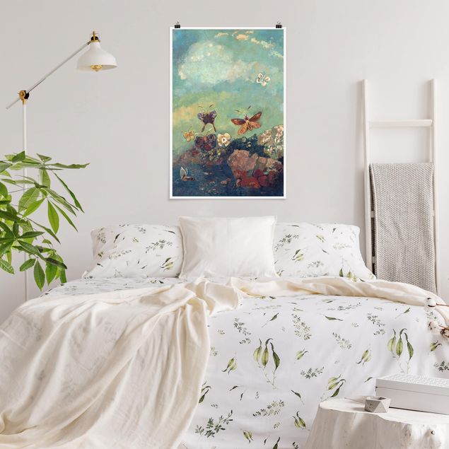 Poster art print - Odilon Redon - Butterflies