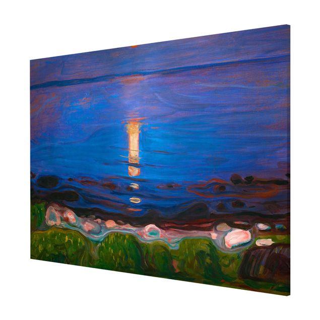Magnetic memo board - Edvard Munch - Summer Night By The Beach