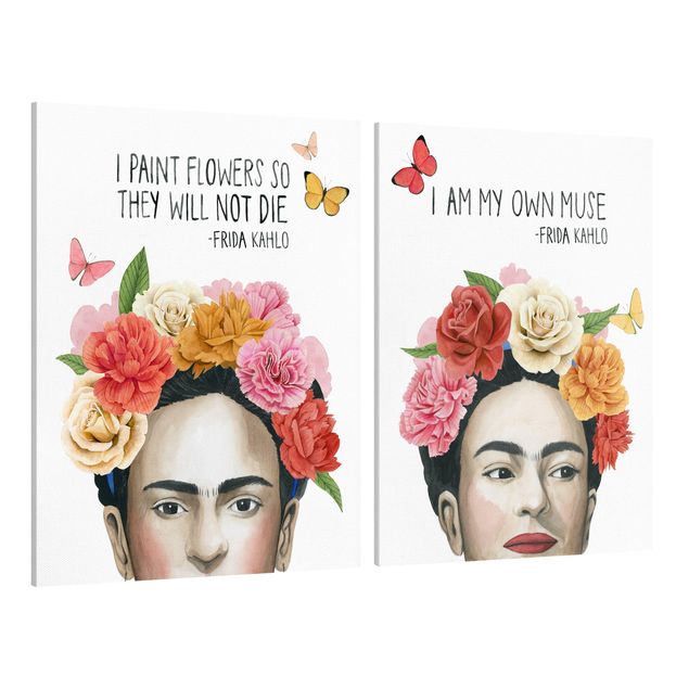 Print on canvas - Frida's Thoughts Set I