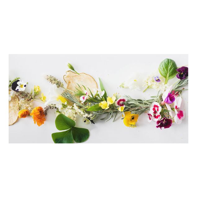Splashback - Fresh Herbs With Edible Flowers