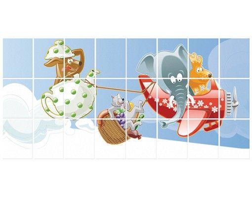 Tile sticker - Animal Picnic