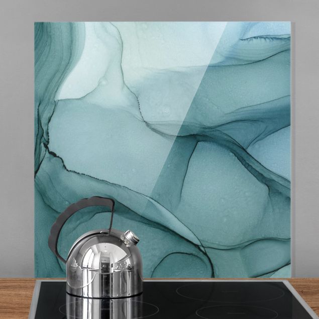 Glass splashback art print Mottled Blue Spruce