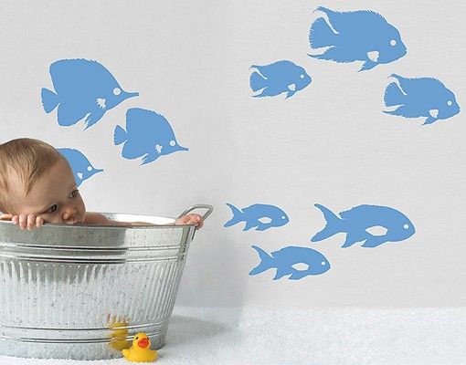Underwater wall stickers No.RY26 Shoal Of Fish