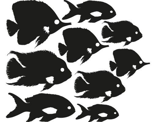 Animal wall decals No.RY26 Shoal Of Fish