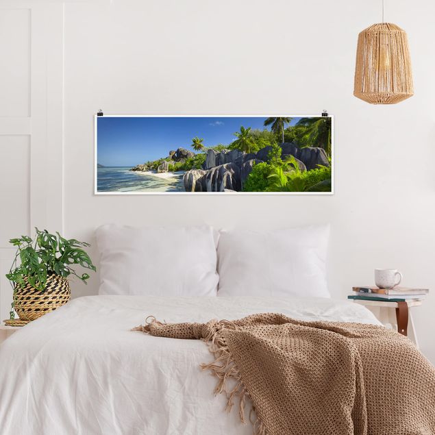 Panoramic poster beach - Dream Beach Seychelles