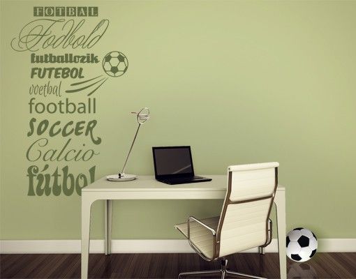 Inspirational quotes wall stickers No.EV104 Fußball International
