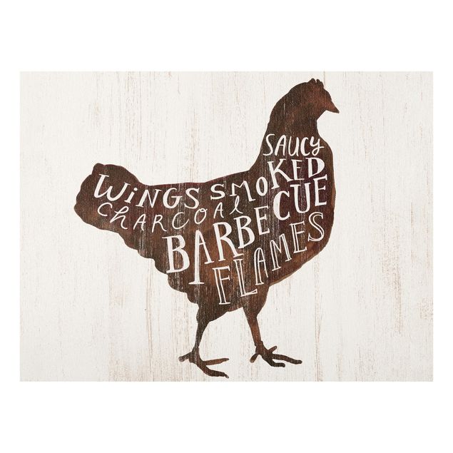 Glass Splashback - Farm BBQ - Chicken - Landscape 3:4