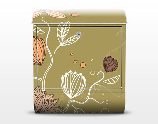 Letterbox - Art Nouveau Flower