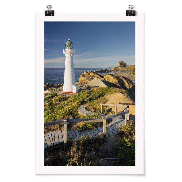 Poster beach - Castle Point Lighthouse New Zealand