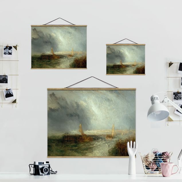 Fabric print with poster hangers - William Turner - East End