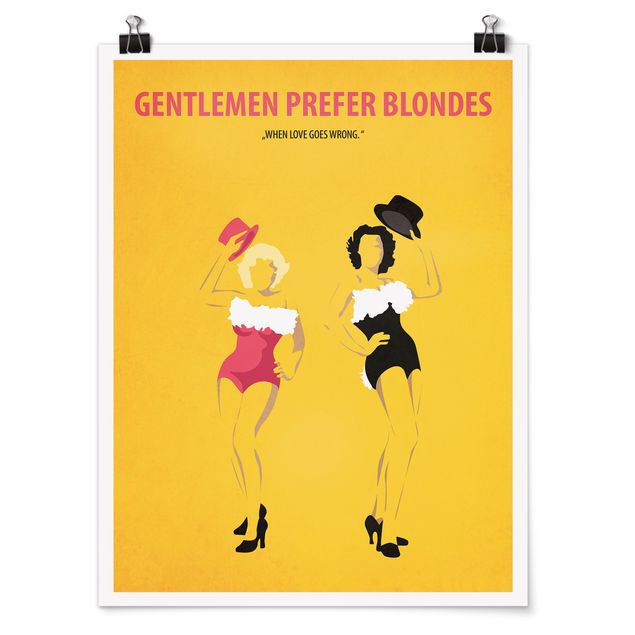 Poster - Film Poster Gentlemen Prefer Blondes
