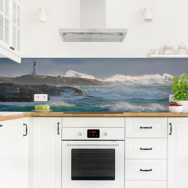 Kitchen splashback beach In The Protection Of The Lighthouse
