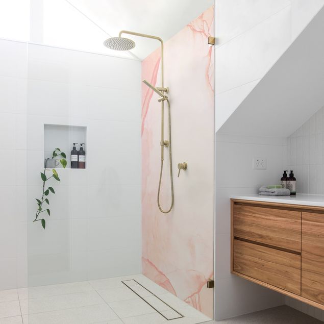 Shower wall cladding - Play Of Colours Pastel Cotton Candy