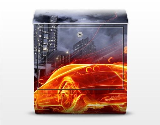 Letterbox - Fire Car