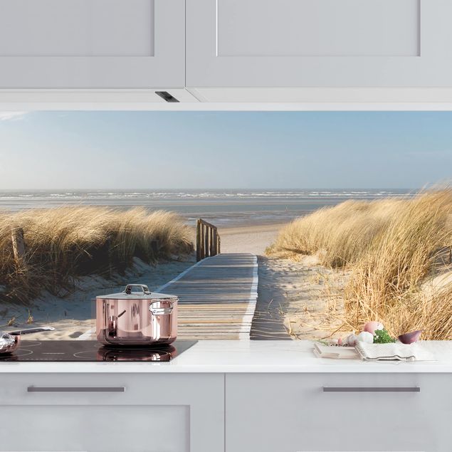 Kitchen splashback landscape Baltic Sea Beach